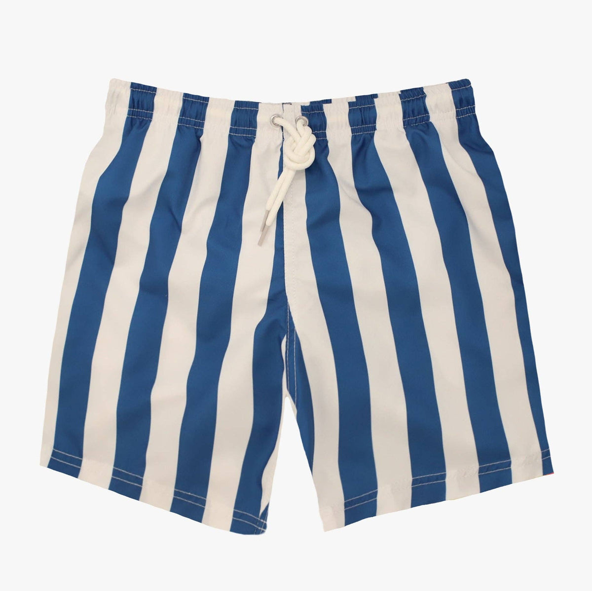 Blue Stripes Swim Short: Blue / L (32-33)