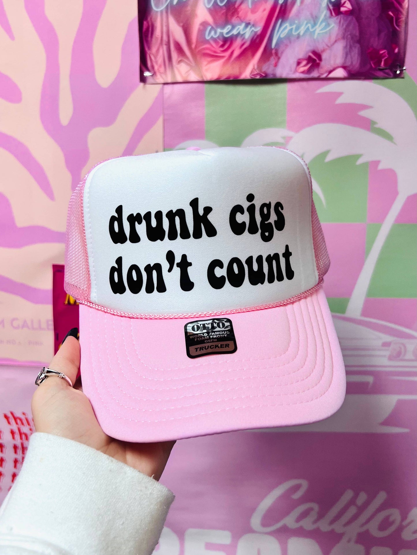 Drunk Cigs Don't Count - Trucker Hat