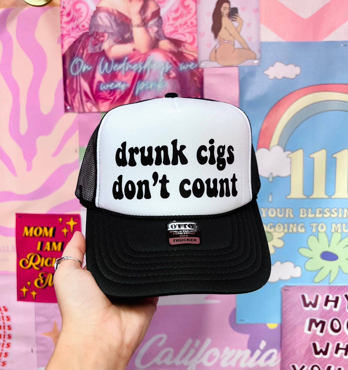 Drunk Cigs Don't Count - Trucker Hat